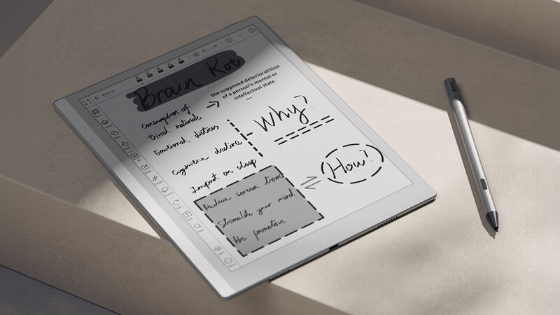 The InkSense Plus stylus provides a satisfying, tactile experience that sounds just like a pen on paper. Picture: Boox. The InkSense Plus stylus provides a satisfying, tactile experience that sounds just like a pen on paper. Picture: Boox.