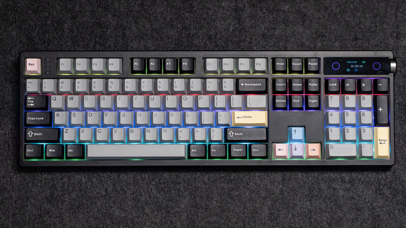 Find your perfect ergonomic typing angle using the 2-stage adjustable kickstand on the Epomaker TH108 Pro. Picture: Epomaker. Find your perfect ergonomic typing angle using the 2-stage adjustable kickstand on the Epomaker TH108 Pro. Picture: Epomaker.