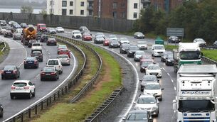 <p>Thousands of people were already attending the event when it began earlier this morning, with stewards and Gardaí managing traffic. File picture: Larry Cummins.</p>