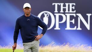 <p>Tiger Woods is set to miss this year’s Open Championship. Pic: Jane Barlow/PA</p>