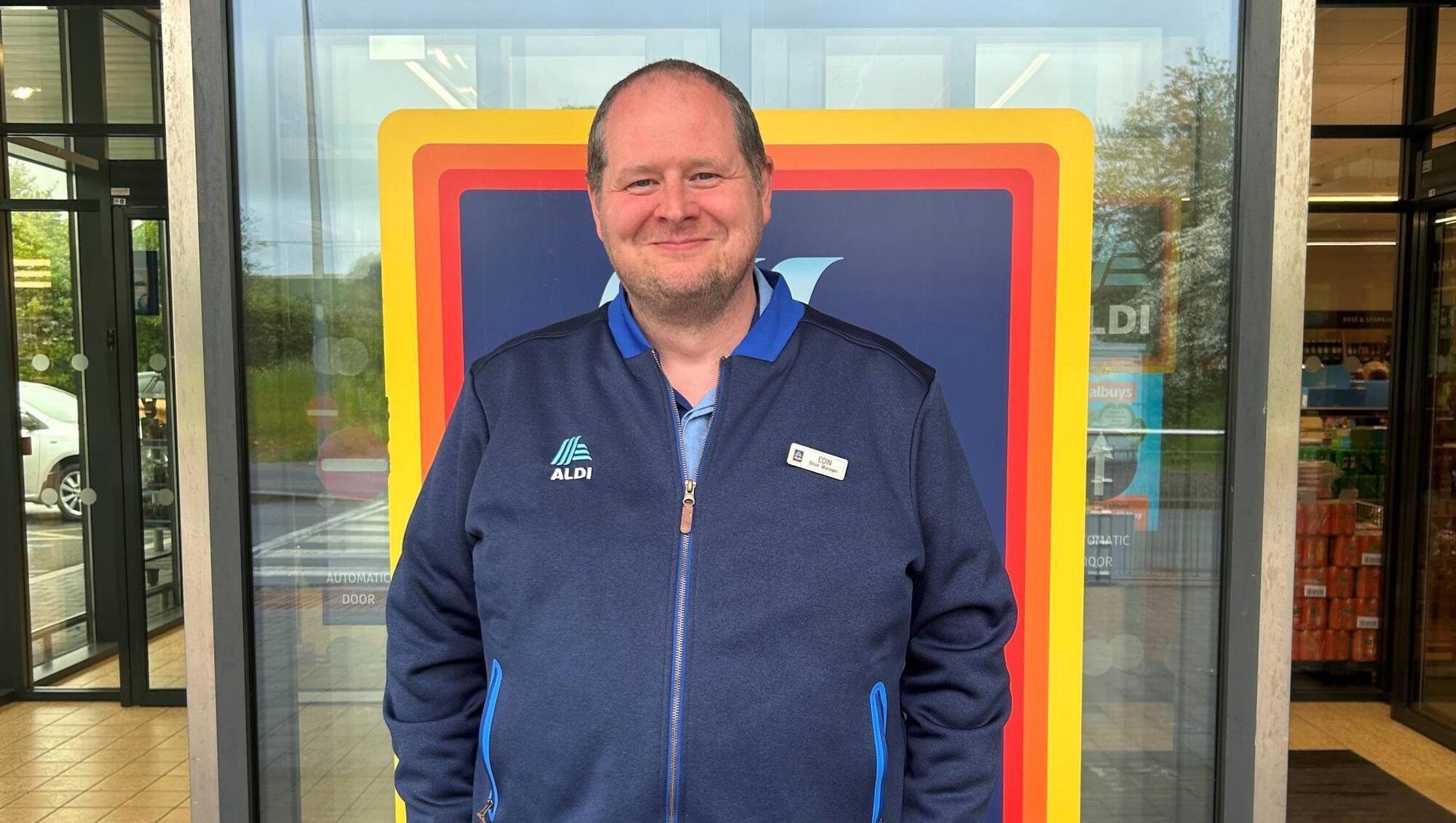 Aldi store manager Eoin Desmond. Aldi will reopen its store in Fermoy in North Cork next Thursday after a €4.2m upgrade and expansion.  