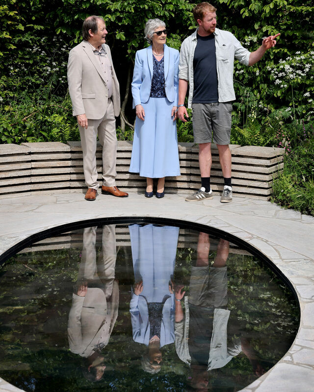 President Catherine Connolly (centre) with her husband Brian (left) and garden designer James Purdy (right) from Repak as she officially opened the Bloom 2026 Festival in the Phoenix park in Dublin. Picture: Tony Maxwell President Catherine Connolly (centre) with her husband Brian (left) and garden designer James Purdy (right) from Repak as she officially opened the Bloom 2026 Festival in the Phoenix park in Dublin. Picture: Tony Maxwell