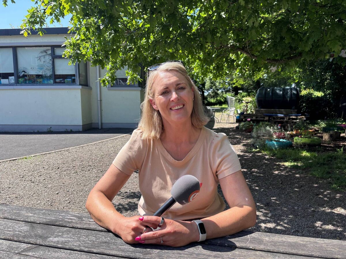 Tanya Brown, principal at St Nicholas School in Adare, got to see the cup in person. Picture: Manon Gilbart Tanya Brown, principal at St Nicholas School in Adare, got to see the cup in person. Picture: Manon Gilbart