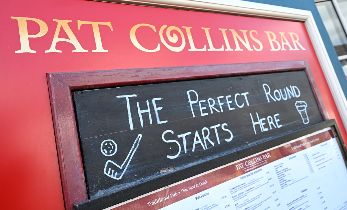 A sign at Pat Collins Bar in the village of Adare. Picture: Larry Cummins A sign at Pat Collins Bar in the village of Adare. Picture: Larry Cummins