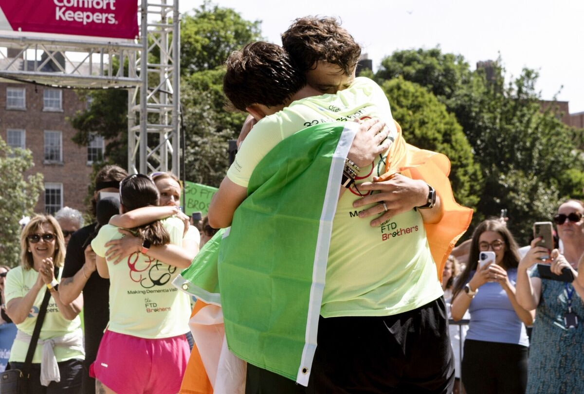 The FTD Brothers at the finish line. Picture: INPHO/Grace Halton The FTD Brothers at the finish line. Picture: INPHO/Grace Halton