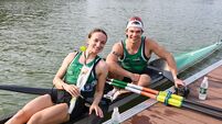 Mags Cremen and Fintan McCarthy celebrate winning gold 28/9/2025