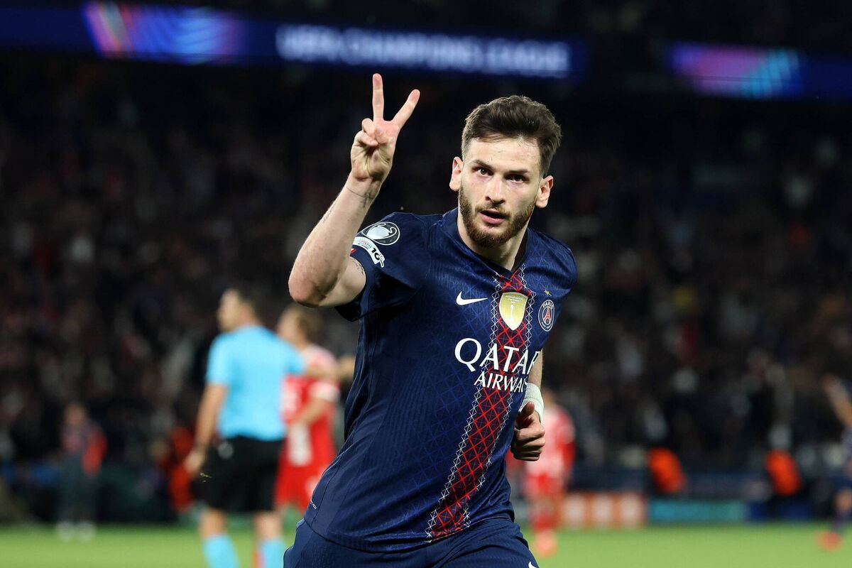 Khvicha Kvaratskhelia of Paris Saint-Germain celebrates scoring his team's fourth goal during the UEFA Champions League 2025/26 Semi Final First Leg match between Paris Saint-Germain and FC Bayern München at Parc des Princes on April 28, 2026 in Paris, France. (Photo by Alexander Hassenstein/Getty Images) Khvicha Kvaratskhelia of Paris Saint-Germain celebrates scoring his team's fourth goal during the UEFA Champions League 2025/26 Semi Final First Leg match between Paris Saint-Germain and FC Bayern München at Parc des Princes on April 28, 2026 in Paris, France. (Photo by Alexander Hassenstein/Getty Images)