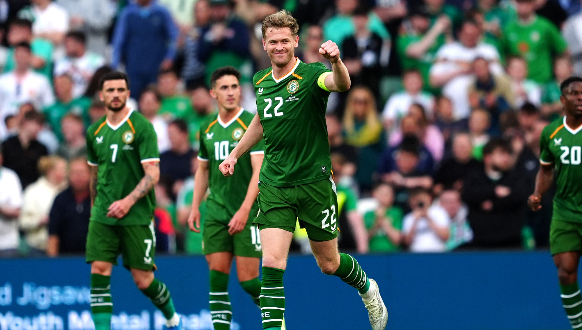 Ireland edge Qatar on night of protests, red cards and debuts