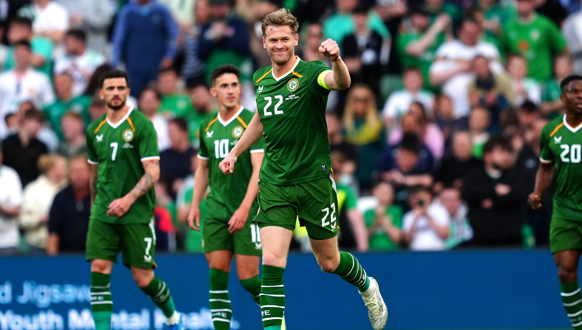 Ireland edge Qatar on night of protests, red cards and debuts
