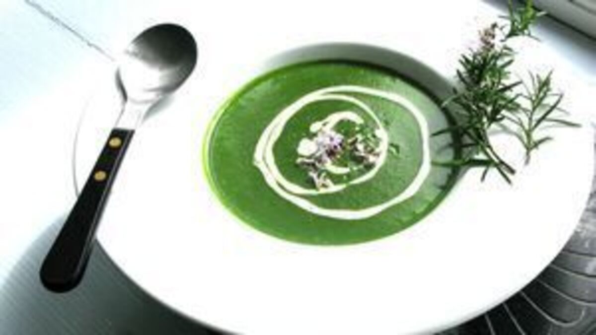 Sea Spinach and Rosemary Soup