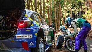 <p>The Irish crew of Josh McErlean/Eoin Treacy changing a wheel of their M-Sport Ford Puma Rally1 during the FORUM8 Rally Japan, round seven of the World Rally Championship. Pic: Jaanus Ree / Red Bull Content Pool. </p> <p>The Irish crew of Josh McErlean/Eoin Treacy changing a wheel of their M-Sport Ford Puma Rally1 during the FORUM8 Rally Japan, round seven of the World Rally Championship. Pic: Jaanus Ree / Red Bull Content Pool. </p>