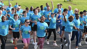<p>Sanctuary Runners during their final training at Tramore Valley Park ahead of Sunday's Cork city marathon. Pictures: Eddie O'Hare</p> <p>Sanctuary Runners during their final training at Tramore Valley Park ahead of Sunday's Cork city marathon. Pictures: Eddie O'Hare</p>