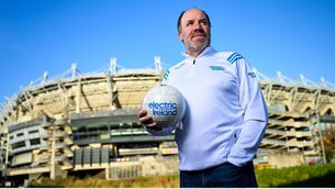 <p>Feargal Logan, also Queen's University manager, at the draw of this year's Electric Ireland GAA Higher Education Championships in Croke Park. Photo by Ramsey Cardy/Sportsfile</p>