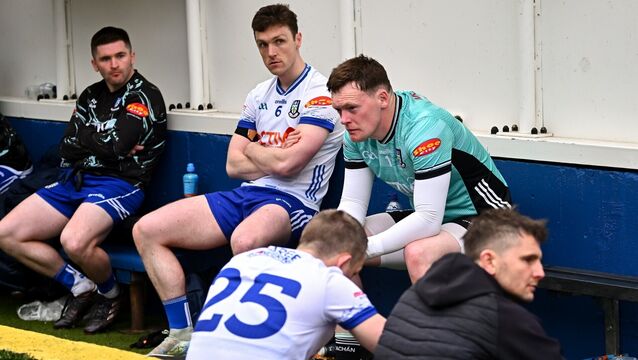<p>Monaghan goalkeeper Rory Beggan in the dugout after his side's Ulster SFC final defeat to Armagh. Pic: Piaras Ó Mídheach/Sportsfile</p>