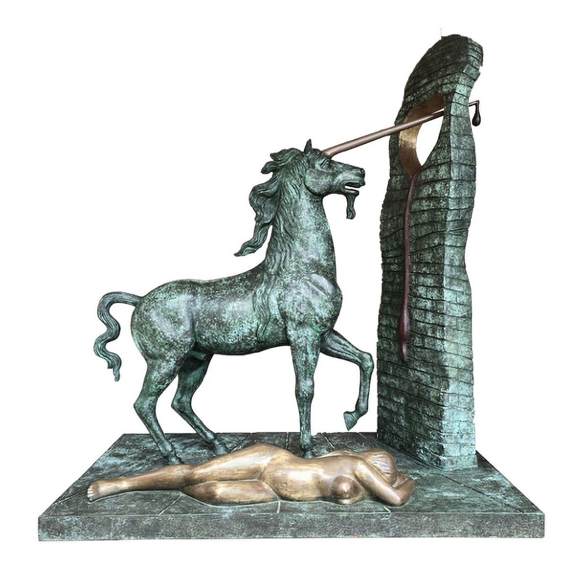 Salvador Dalí's 'Unicorn'. Salvador Dalí's 'Unicorn'.