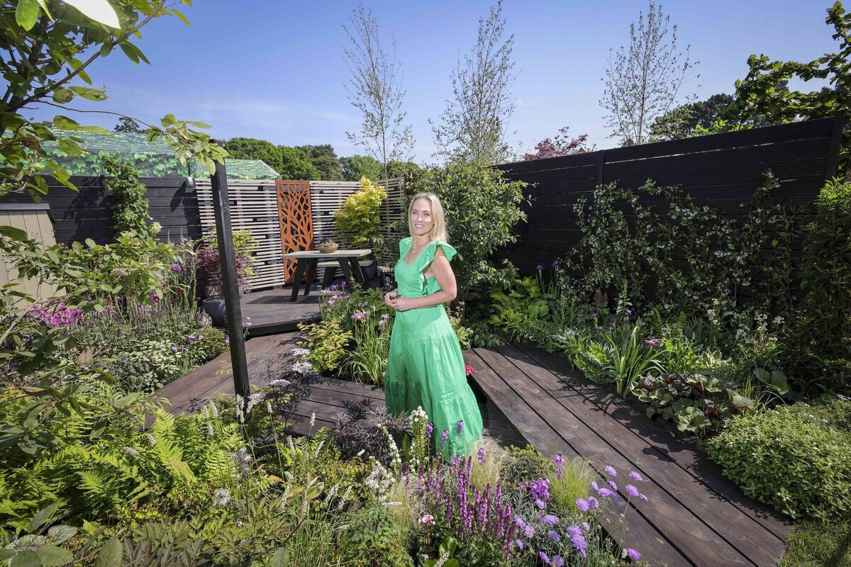 Kathryn Thomas the Q102 Garden at Bord Bia Bloom this week. Picture: Fennells