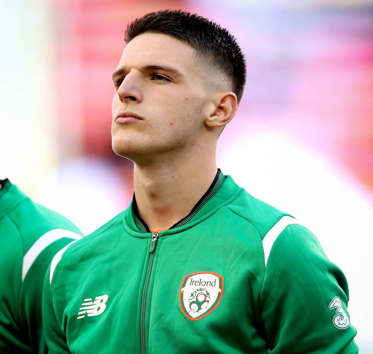 GREEN GIANT: Declan Rice ahead of the Ireland v USA friendly at Aviva Stadium in 2018. Pic: ©INPHO/Ryan Byrne GREEN GIANT: Declan Rice ahead of the Ireland v USA friendly at Aviva Stadium in 2018. Pic: ©INPHO/Ryan Byrne