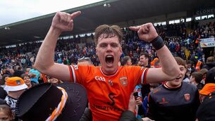<p>Armagh's Oisin O'Neill celebrates. Pic: ©INPHO/Tom O'Hanlon.</p> <p>Armagh's Oisin O'Neill celebrates. Pic: ©INPHO/Tom O'Hanlon.</p>