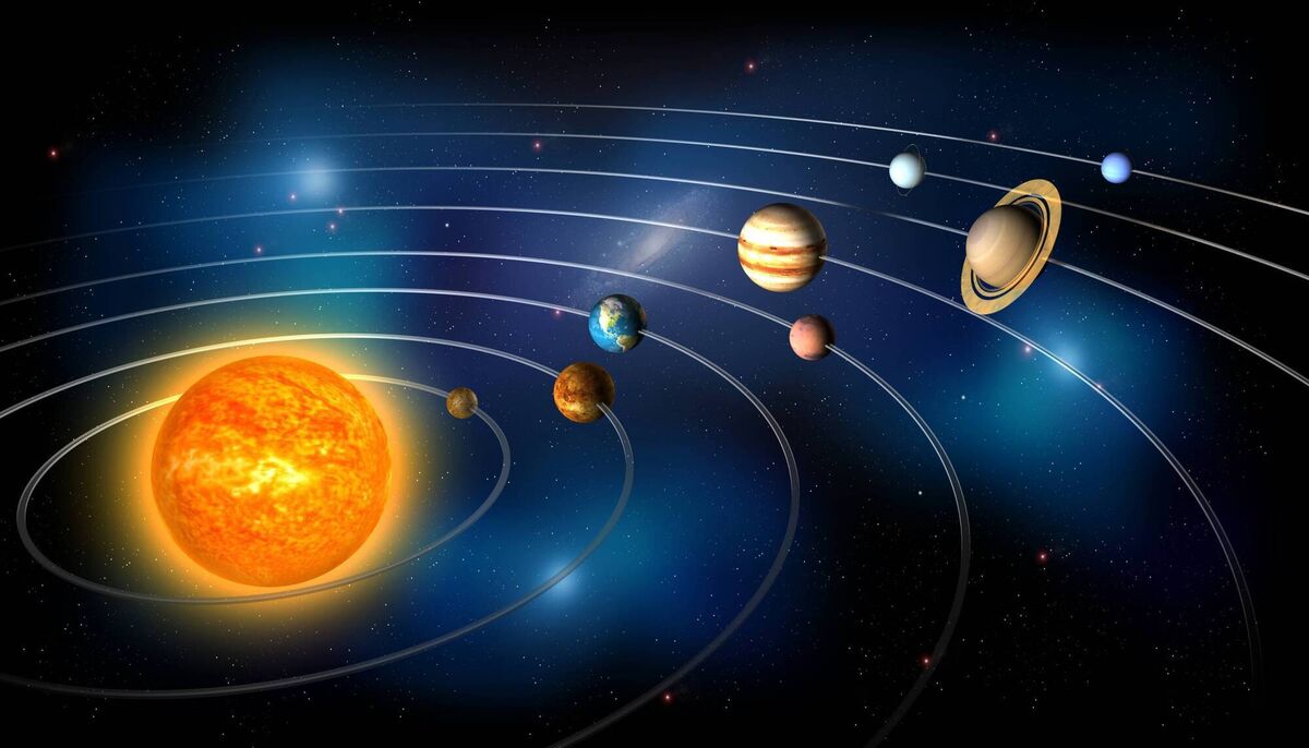 The solar system, including the sun and each of the eight planets — Mercury, Venus, Earth, Mars, Jupiter, Saturn, Uranus, Neptune — and a representation of their orbit. Picture: iStock
The solar system, including the sun and each of the eight planets — Mercury, Venus, Earth, Mars, Jupiter, Saturn, Uranus, Neptune — and a representation of their orbit. Picture: iStock