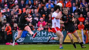 <p>Tiernan Kelly's scored Armagh's goal in their All-Ireland SFC round 1 victory over Derry. Pic: Ramsey Cardy/Sportsfile</p>