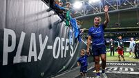 James Lowe leaves the field after making his 100th appearance and becoming the all time leading try scorer for Leinster 30/5/202