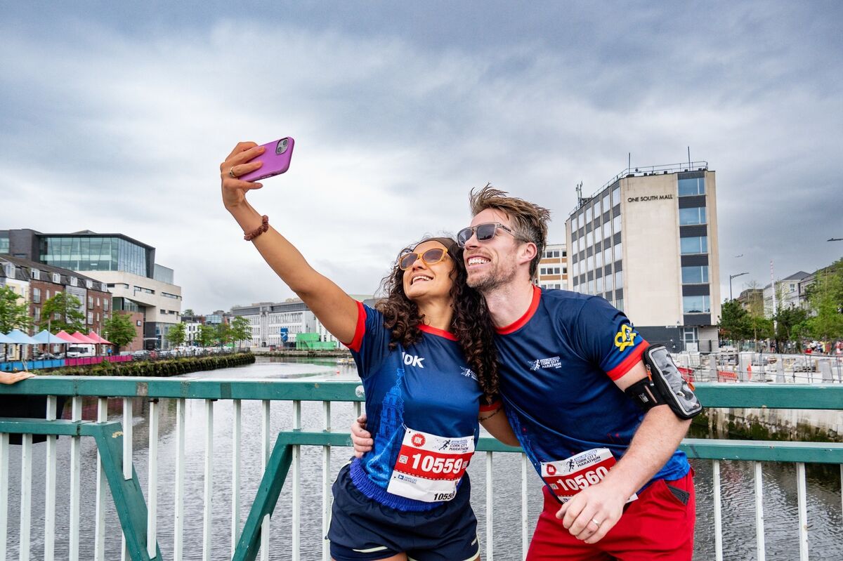 Sam Cassidy and Maria Deus pictured ahead of the Analog Devices Cork City Marathon 2026, a Cork City Council event. Picture Chani Anderson