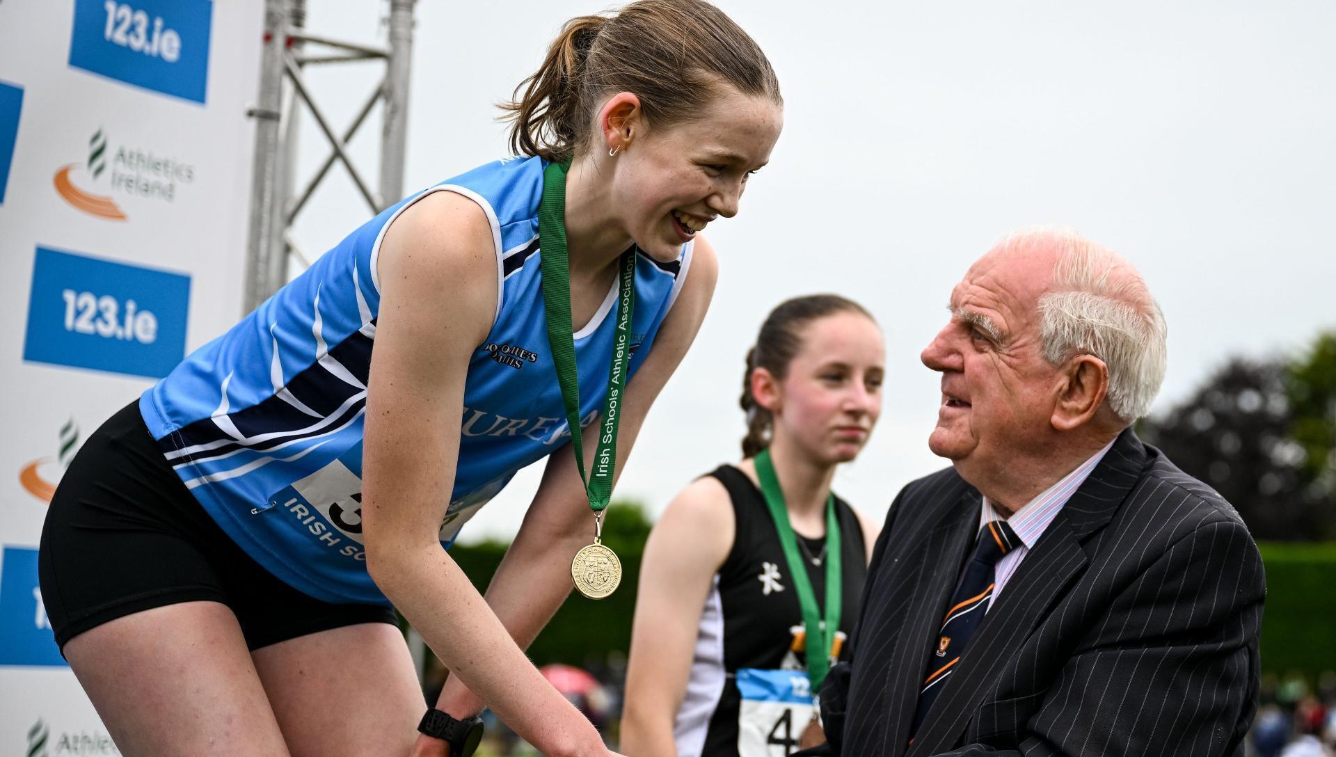 Hickey edges Brunt to take senior girls’ 3000m title at All-Ireland Schools Track and Field Championships
