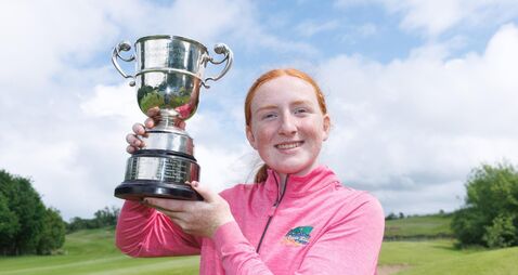 Ella Cantwell with the trophy after winning the championship 1/6/2026