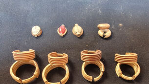 Recently unearthed ancient artifacts (Ministry of Tourism and Antiquities/AP)