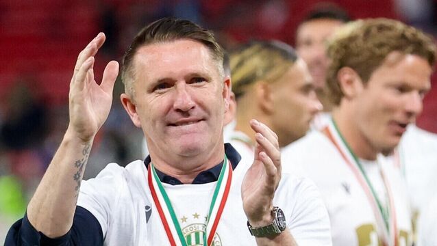 <p>Robbie Keane met Celtic majority shareholder Dermot Desmond on Monday. Pic: Aleksandar Đorović/Sportsfile</p>