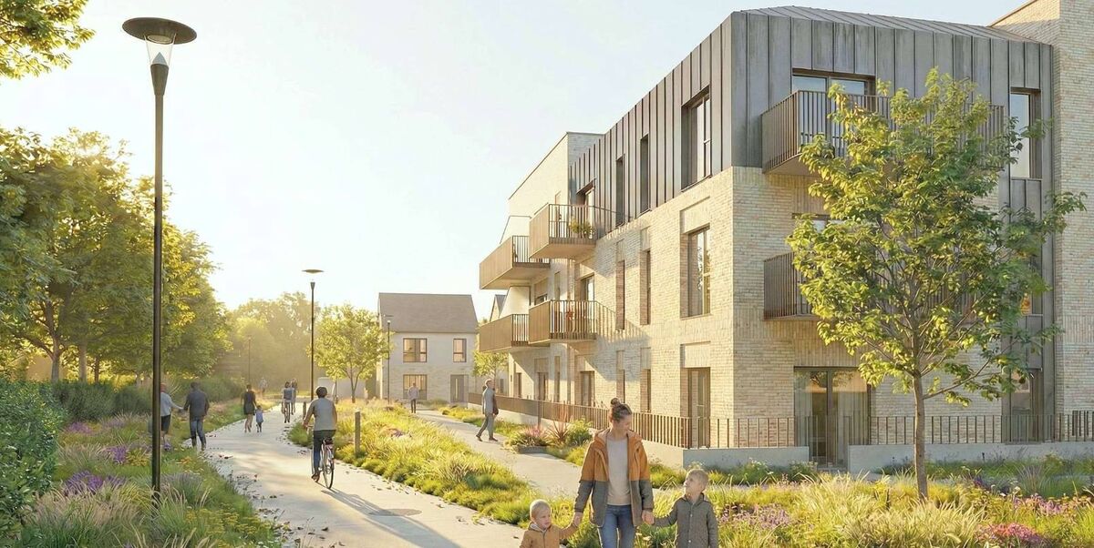 The project consists of 452 homes, supported by resident amenity facilities, a single-story crèche and all ancillary site development works.