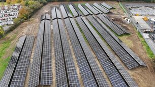 <p>Astellas solar farm delivered in conjunction with Greenvolt Next.</p> <p>Astellas solar farm delivered in conjunction with Greenvolt Next.</p>