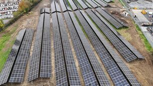 <p>Astellas solar farm delivered in conjunction with Greenvolt Next.</p> <p>Astellas solar farm delivered in conjunction with Greenvolt Next.</p>