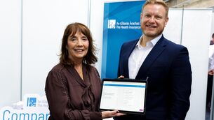 <p>HIA chiar Patricia Byron with HIA chief executive Brian Lee. Average health insurance premiums rose 10.6% despite the overall level of cover reducing across most plans, a new report shows.</p>