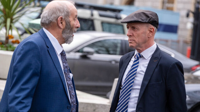 <p>Danny Healy-Rae (left) and Michael Healy-Rae (right) outside Leinster House last year. Now we hear it was his brother Danny, his own kith and kin, that drove Michael from office. File photo: Alan Rowlette / © RollingNews.ie</p>