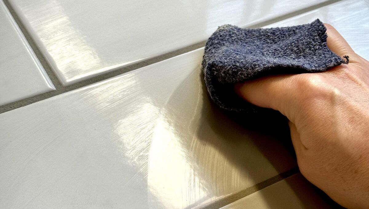 once dry, wipe away the dust with a clean cloth.