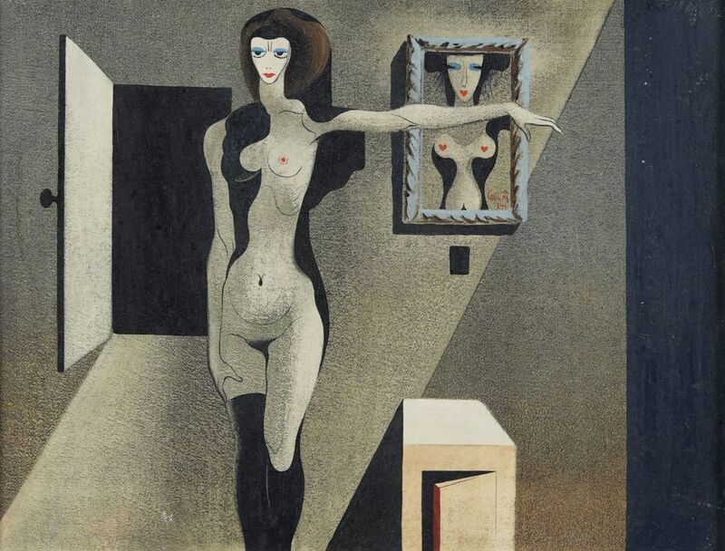 Colin Middleton's 'Female Figure and Portrait' at Gormleys.