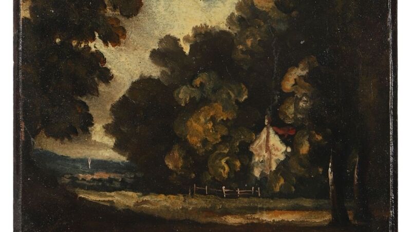 John Constable's 'Cottage in the Wood' (1832) at Sheppard's.