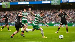 <p>Shamrock Rovers beat Cork City 2-0 in the 2025 FAI Cup final. Pic: Stephen McCarthy/Sportsfile</p>