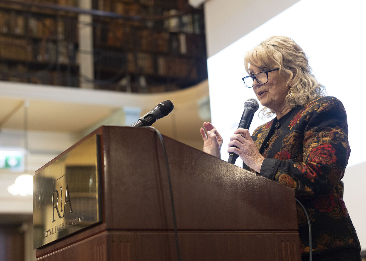 Professor Marie Keenan speaking at the Restore Together launch.