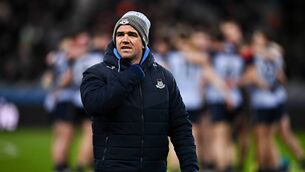<p>Dublin football manager Ger Brennan was suspended 12 weeks for an altercation with Galway coach Cian Breathnach-McGinn during at National League game. Pic:  Ben McShane/Sportsfile</p>