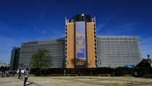 <p>The headquarters of the EU Commission in Brussels, Belgium. </p>
