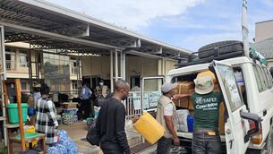 <p>Concern staff load vehicles with the equipment and supplies required for field activities before the teams depart for the targeted communities. Photo: Samuel Isenge/ Concern Worldwide EBOLA NIAMH GRIFFIN COPY</p> <p>Concern staff load vehicles with the equipment and supplies required for field activities before the teams depart for the targeted communities. Photo: Samuel Isenge/ Concern Worldwide EBOLA NIAMH GRIFFIN COPY</p>