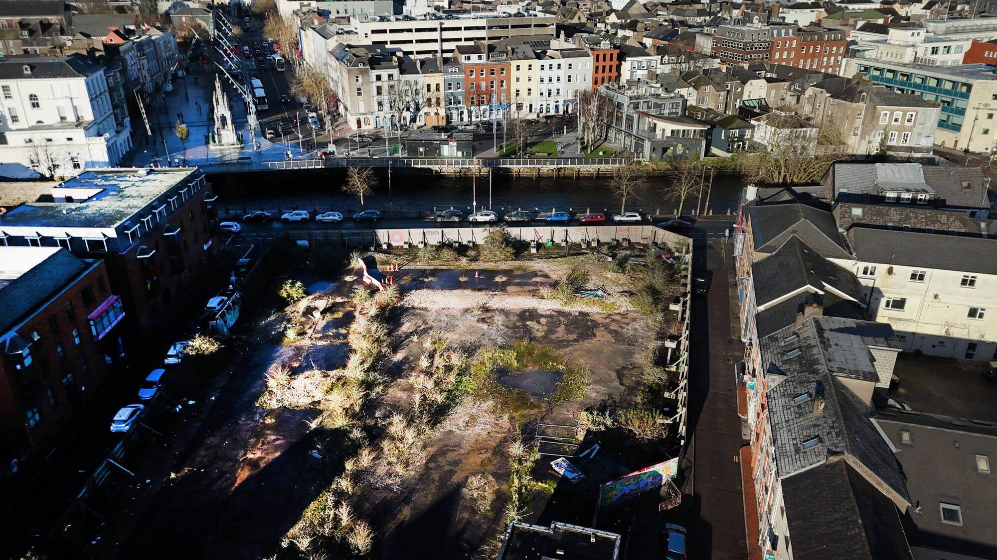 Former 'Tax Office' site on Sullivan's Quay, Cork City, now owned by BAM. 	Picture: Larry Cummins