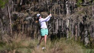 <p>GETTING OUT OF ROUGH PATCH: It’s nice to see my game trending in the right direction,’ Leona Maguire said. ‘Changed a few things in the off-season, so it took a little bit of time to get those, technique-wise, bedded in.’ Pic: Julio Aguilar/Getty Images.</p>