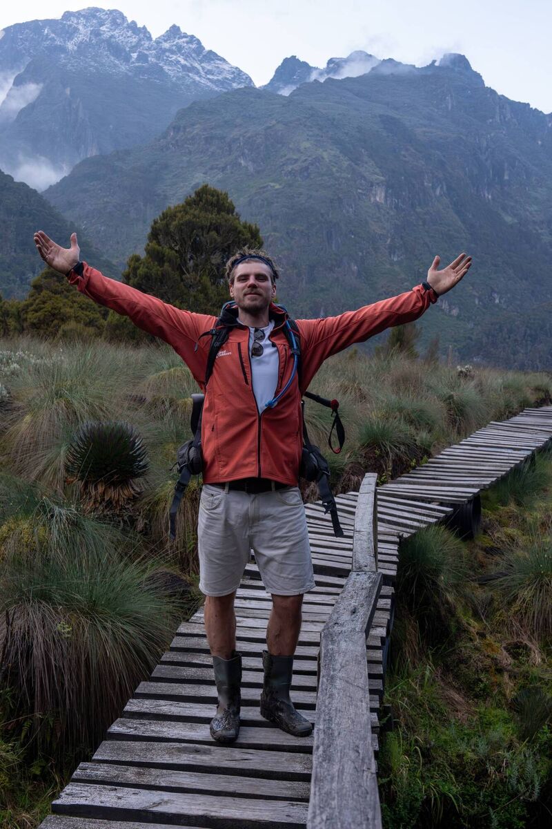 Jay Duffy in Uganda. Picture: RTE. Jay Duffy in Uganda. Picture: RTE.