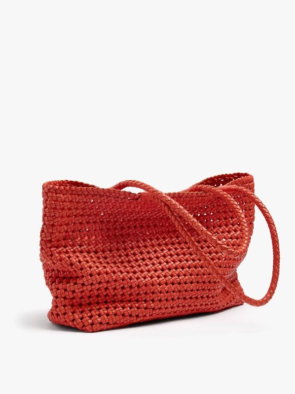 Woven Leather Shopper, €119.99, Parfois.