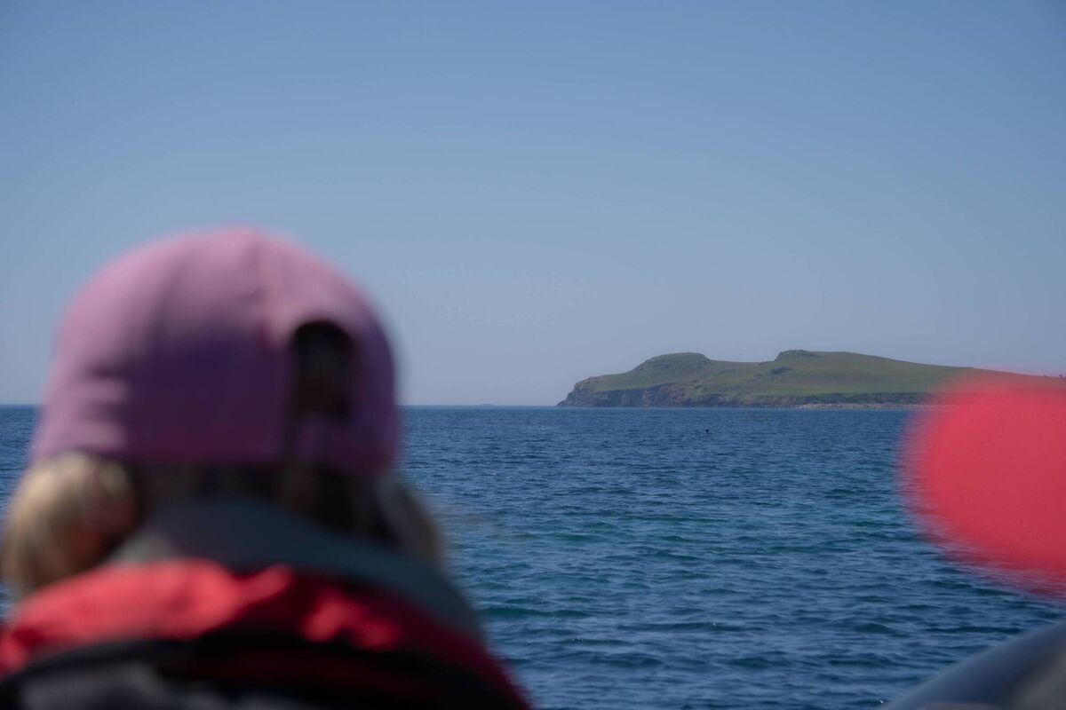 Approaching the Saltee Islands by boat Approaching the Saltee Islands by boat