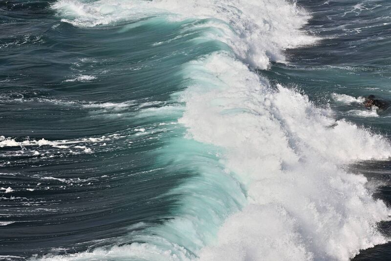 Waves crashing off the Saltee Islands in St George's Channel