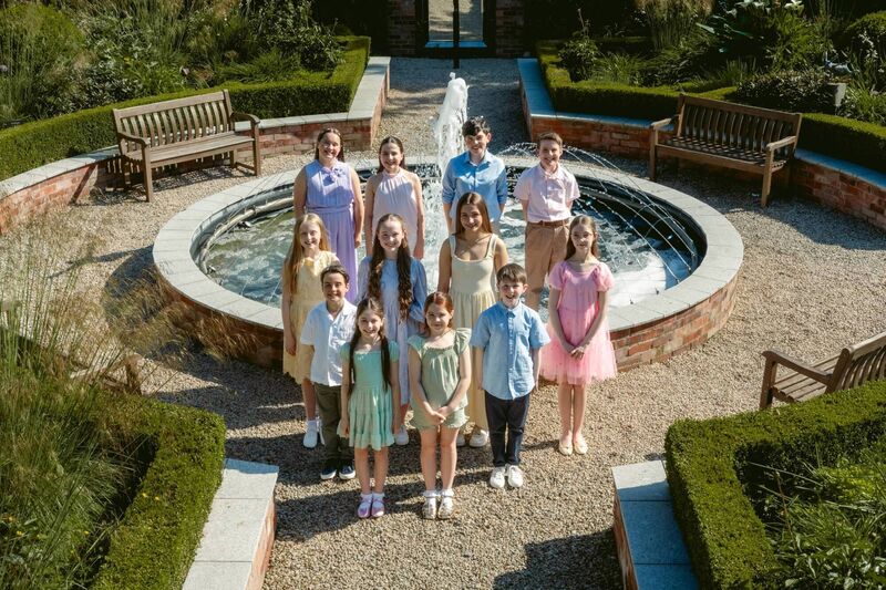 Som Von Trapp Group 3 L-R Heidi Hardman, Helena O'Keeffe, Calum Rea, Alex Kennedy, Robyn O'Riordan, Martha Goldsmith, Amy Cotter, Ruby Treacy, Conall Brennan, Sofia Hochstedler, Sibeal Carey and Con Curtin. Picture: Lieke Dirkx.
